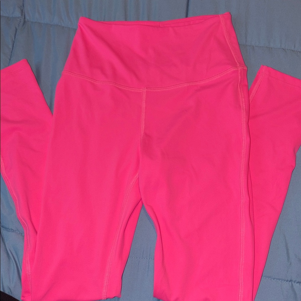 Tiger Friday AM Vibrant Pink High-Waisted Leggings